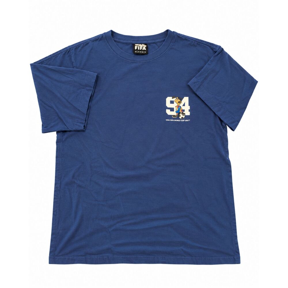 FIFA Classics 1994 World Cup USA Striker Mascot Navy T-Shirt Men's Large